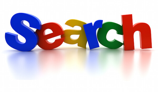 The search color text on a white background
