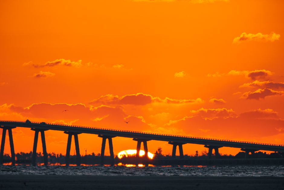 Melbourne FL skyline Space Coast aerial view
